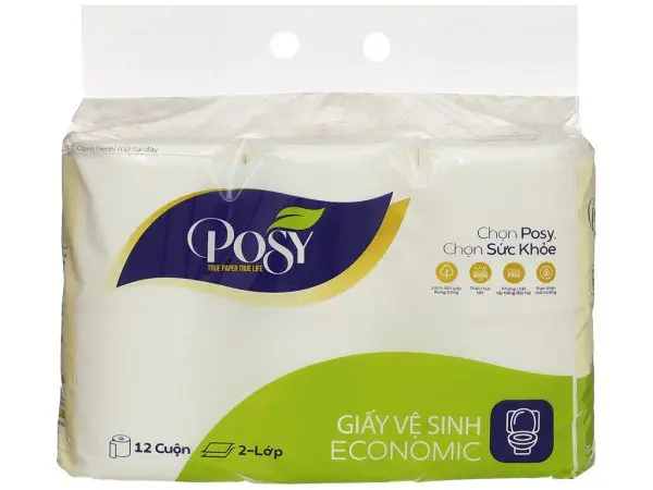 Giấy vệ sinh Posy Economic 2 lớp - Hình ảnh 2