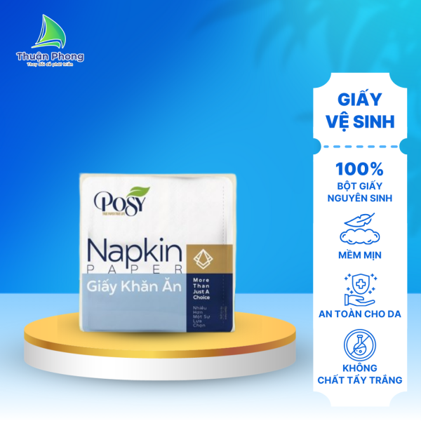 Khăn giấy ăn Posy 100 tờ, khổ 330