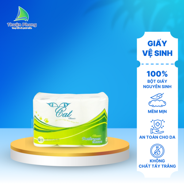 Giấy vệ sinh Cat Classic 12 cuộn