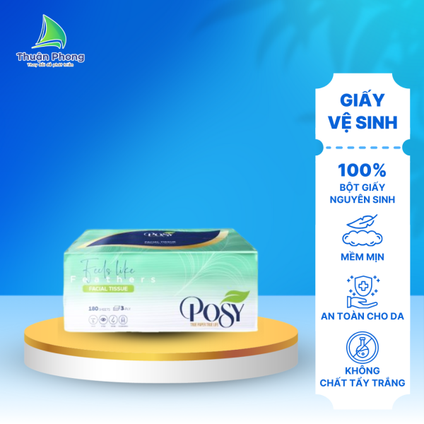 Khăn giấy rút Posy 180 tờ 3 lớp