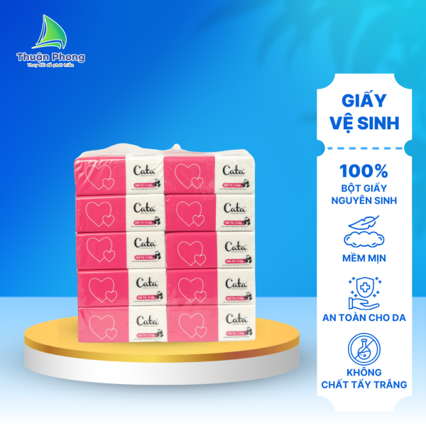 Khăn giấy lụa Cata 300 tờ x 4 lớp